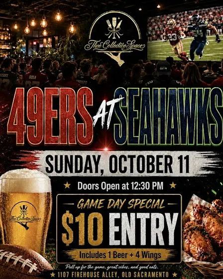 Thee Collective Watch Party: 49ERS vs SEAHAWKS