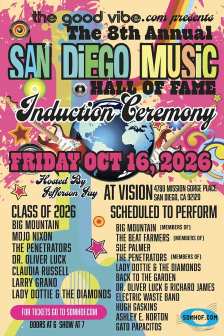San Diego Music Hall of Fame 8th Annual Induction Ceremony