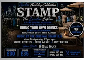 STAMP THE LONDON EDITION & THE BIRTHDAY CELEBRATION FOR WJ GOODGROOVE