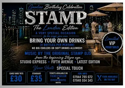 STAMP THE LONDON EDITION & THE BIRTHDAY CELEBRATION FOR WJ GOODGROOVE