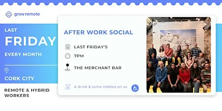 Last Friday Social for Remote & Hybrid Employees in Cork