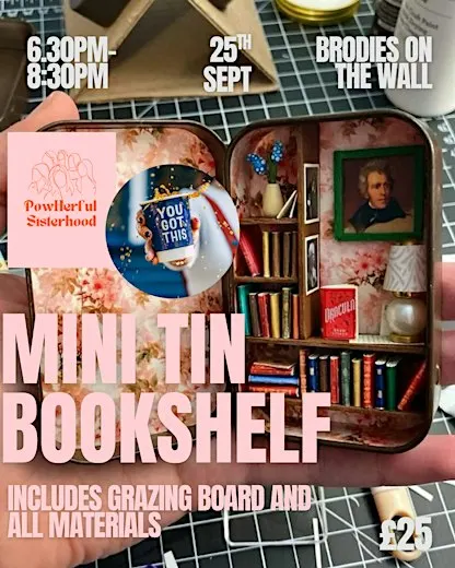 Mini Tin Bookshelf