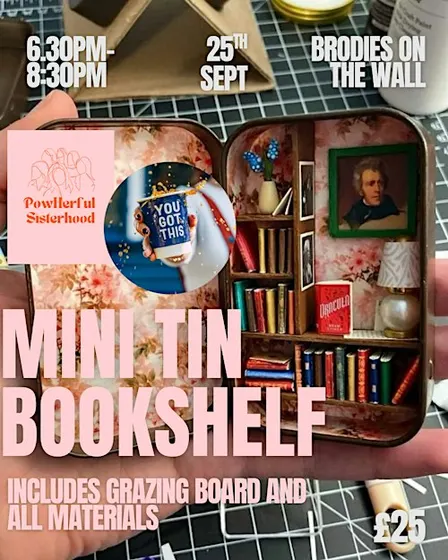 Mini Tin Bookshelf