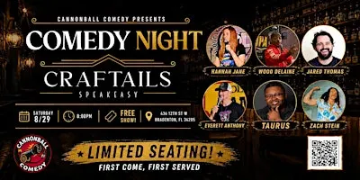 Comedy Night @ Craft Tails presented by Cannonball Comedy