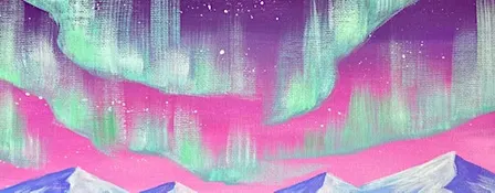 Sip & Paint at Barranco Lounge, Filton, Bristol - "Northern Lights"