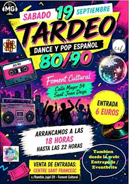 Tardeo 80's y 90's Dance-Pop