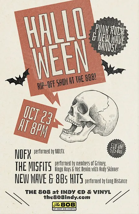 Halloween Punk Rock / New Wave Rip-Off Show at The 808