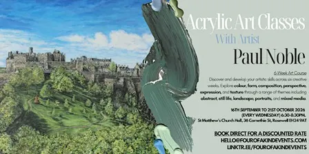 Acrylic Art Classes With Artist Paul Noble