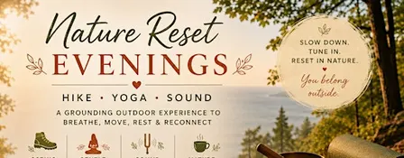 Hike + Yoga + Sound at Chapin Forest