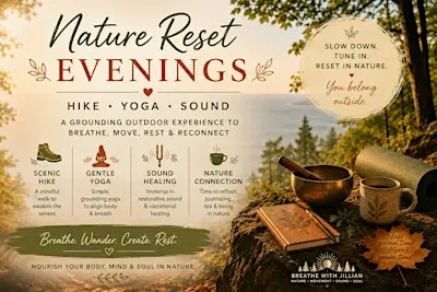 Hike + Yoga + Sound at Chapin Forest