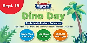 Free Kids Event: Dino Day Featuring Lakeshore Exclusives (Boise)