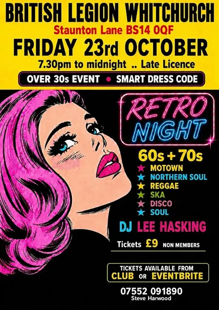 Whitchurch British legion Bs14  OQF over 30s retro night Dj Lee Hasking