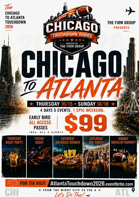The Chicago to Atlanta  Touchdown 2026