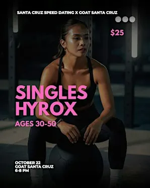 Singles HYROX (Speed Dating- Workout Edition) AGES 30-50