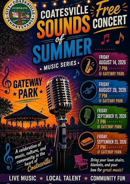 Coatesville Sounds of Summer Music Series in Gateway Park-Coatesville
