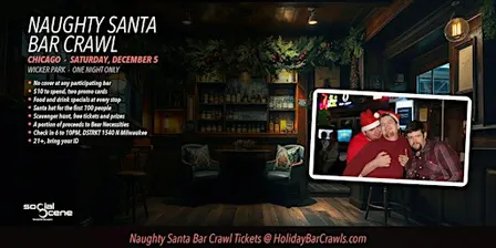 Chicago Wicker Park Naughty Santa Bar Crawl