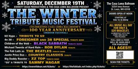 THE WINTER TRIBUTE MUSIC FESTIVAL LIVE IN ST. LOUIS