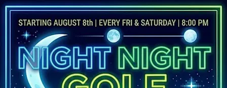 Night Golf At Hit 'Em Straight Golf Complex