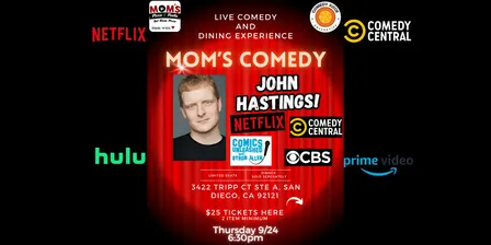 Comedy & Italian Dinner - San Diego 9/24!
