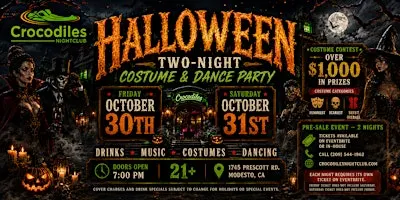 Halloween Costume and Dance Party at Crocodiles Nightclub!