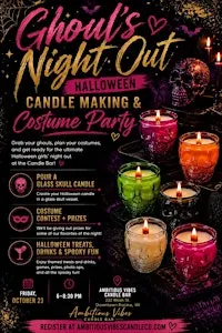 Ghoul's Night Out: Halloween Candle Making and Costume Party
