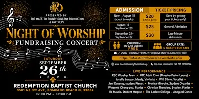 Fundraising Concert: Music Scholarships & Redemption Hope Center Orphanage