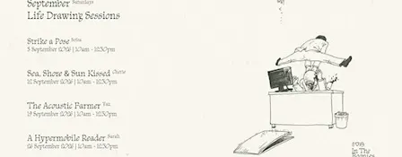 September Life Drawing Sessions — Day 4: A Hypermobile Reader