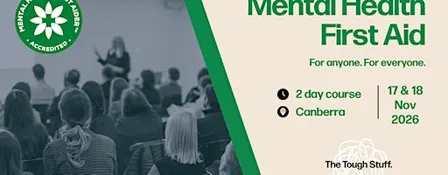 Mental Health First Aid - Canberra (2 day course)