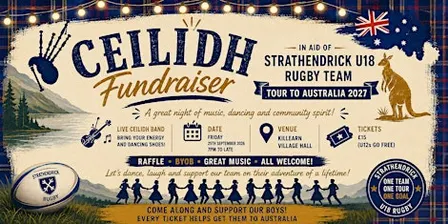 Ceilidh Fundraiser for Strathendrick U18 Boys' Rugby Team Tour to Australia