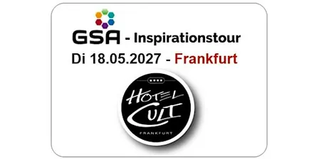 GSA-Inspirationstour in  FRANKFURT: 6 Redner:innen je 10 Min.