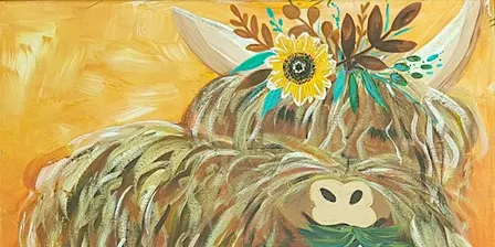 Paint HATTIE THE HIGHLAND COW