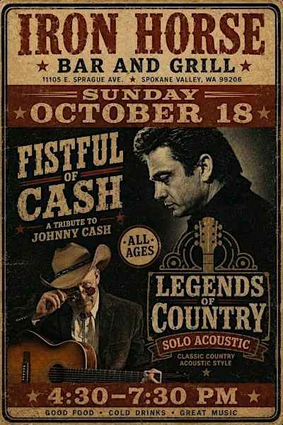 Fistful of Cash: A Tribute to Johnny Cash + Legends of Country Unplugged