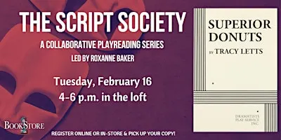 The Script Society Reads "Superior Donuts" by Tracy Letts