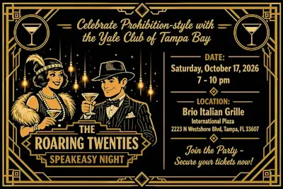 Yale Club Tampa Bay Roaring 20s Speakeasy Night