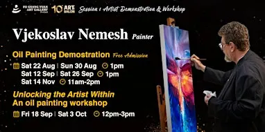 2026  Art Salon l Oil Painting Demonstration by Vjekoslav Nemesh