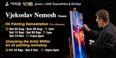 2026  Art Salon l Oil Painting Demonstration by Vjekoslav Nemesh