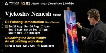 2026 Art Salon l Oil Painting Demonstration by Vjekoslav Nemesh