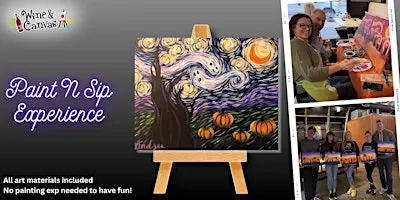 Tampa Paint and Wine – Spooky Starry Night