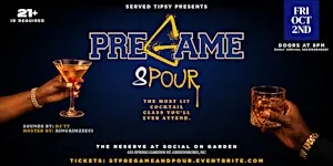 Pre-Game and Pour: A Served Tipsy Cocktail Class Experience