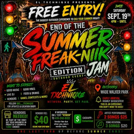 El’ Txchniqxe End Of Summer Freak-Nik Jam