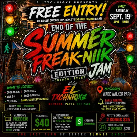 El’ Txchniqxe End Of Summer Freak-Nik Jam