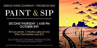 Aridus x Brush Bar Paint & Sip