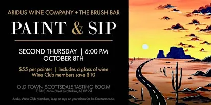 Aridus x Brush Bar Paint & Sip