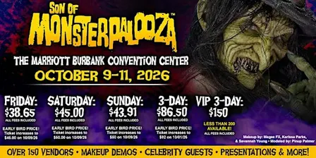 SON OF MONSTERPALOOZA - Burbank - 2026