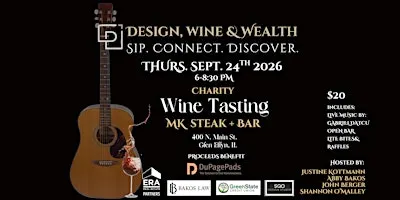 Design, Wine & Wealth Charity Wine Tasting Event