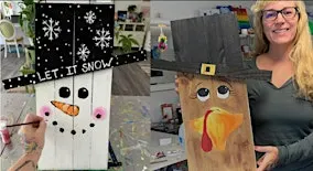 Turkey/Snowman: Glen Burnie, Henny Macks with Artist Katie Detrich!