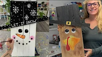 Turkey/Snowman: Glen Burnie, Henny Macks  with Artist Katie Detrich!