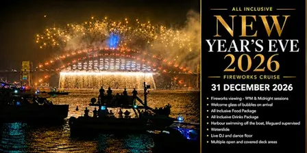 Barefoot Spirit | NYE Fireworks Cruise | All Inclusive
