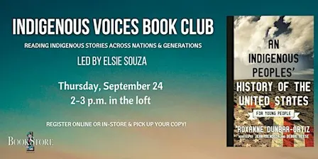 Indigenous Voices Book Club: "An Indigenous Peoples' History of the U.S."