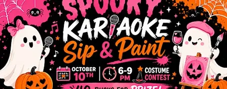 Spooky Karaoke Sip and Paint
